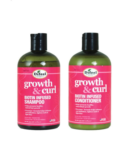 Growth & Curl Biotin Shampoo &Conditioner set